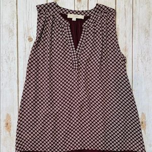 Loft Maroon Tunic Tank Top Size XS Extra Small EUC
